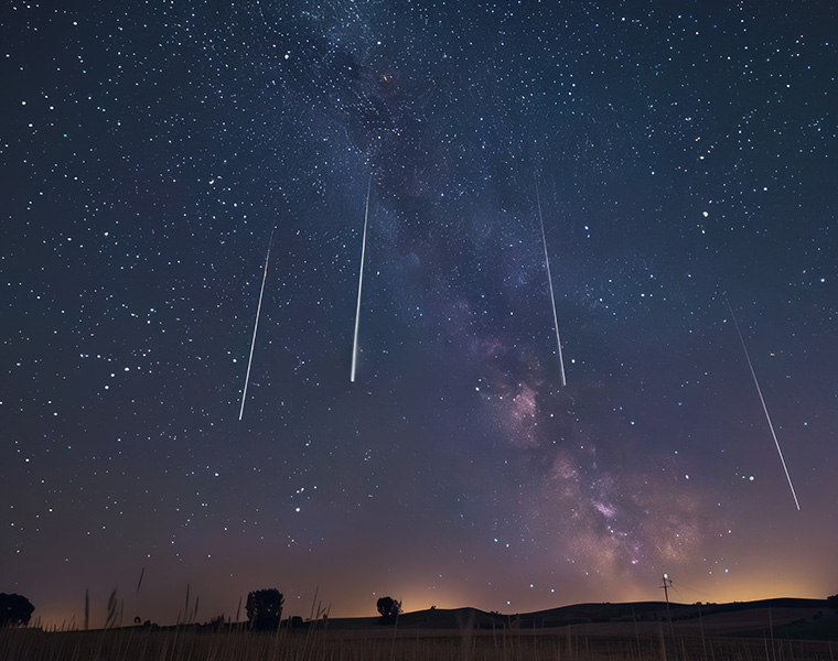 Adobe Stock Meteor Shower Image