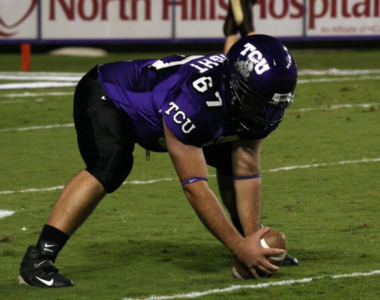 photo of Haight during TCU football game