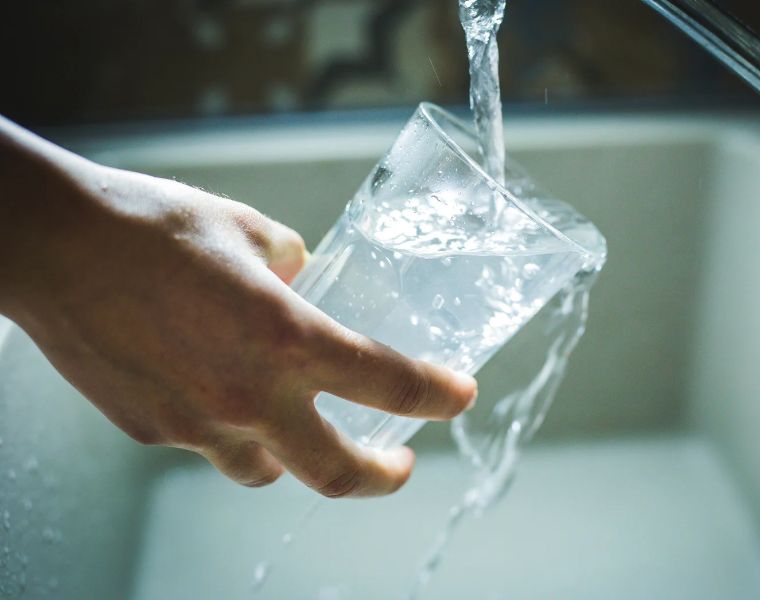 drinking water